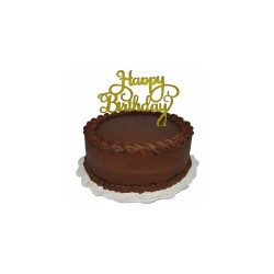 Tarta de chocolate con nata, frutos del bosque y ganache